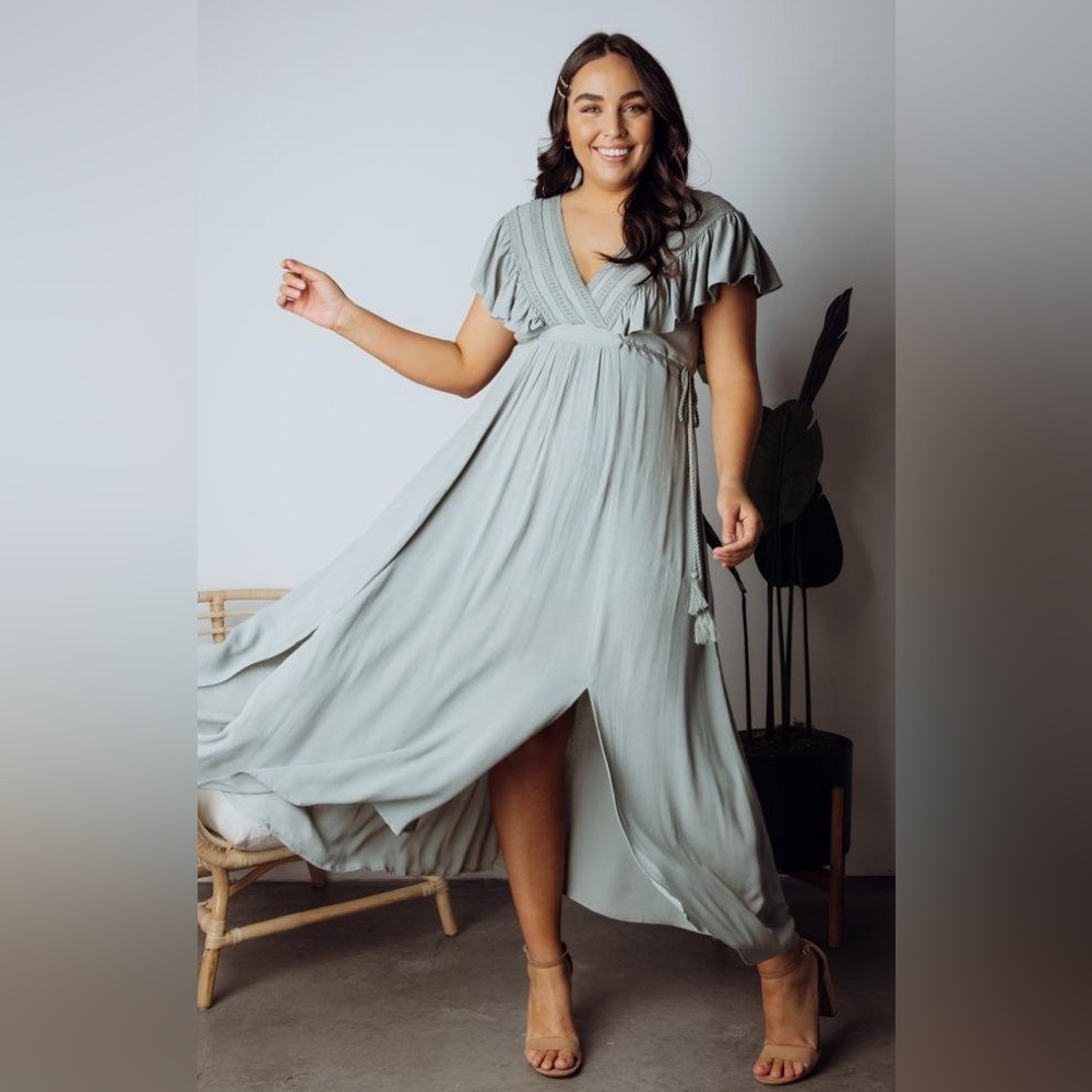 Baltic Born Light Gray Maxi Dress